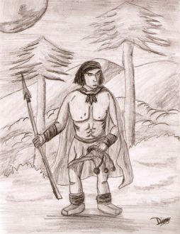 Mapuche-Kriegerhuptling (cacique)