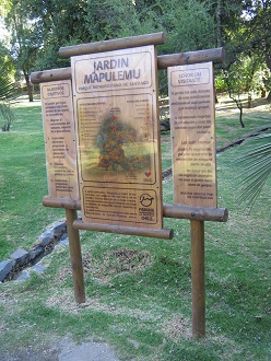 Jardn Botanico
                                      "Mapulemu", placa grande
                                      de avisos