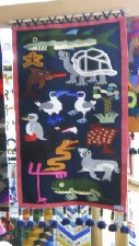 Wandteppich mit Tieren der
                            Galapagos-Inseln