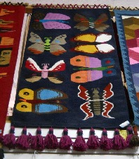 Wandteppich mit Schmetterlingen