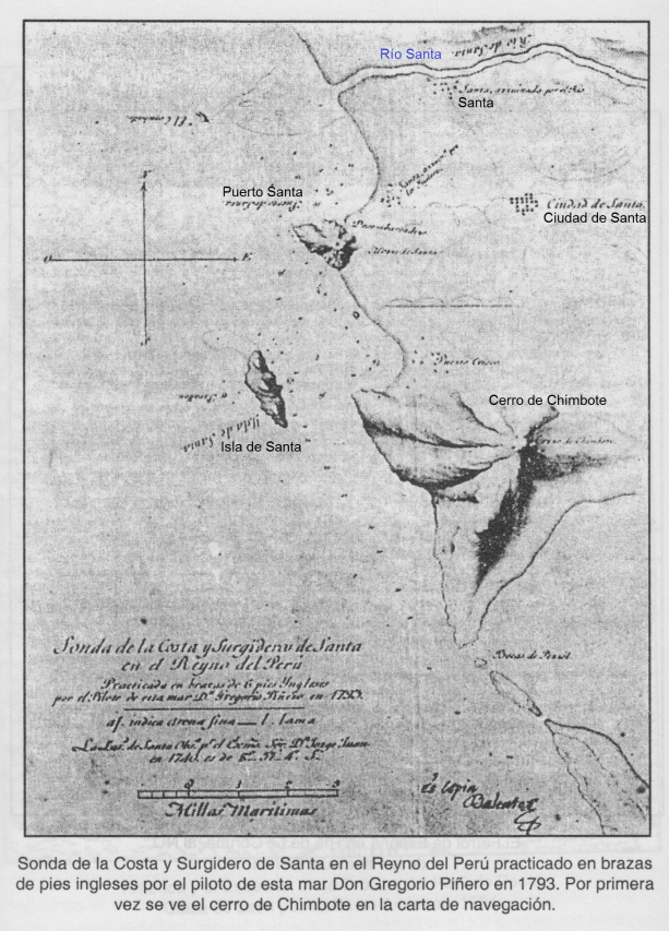 Mapa de la regin de Chimbote