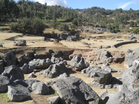 Sacsayhuamn (Cusco), grosser Steinbruch, der Chaosbereich  02