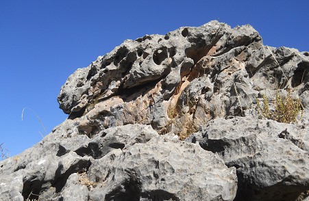 Sacsayhuamn (Cusco), grosser Steinbruch, Lcherstein, die Krone