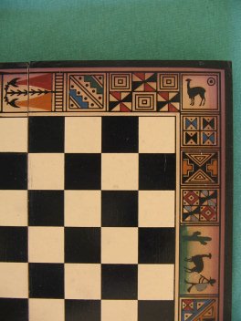 Schachbrett, Motive in der linken Ecke