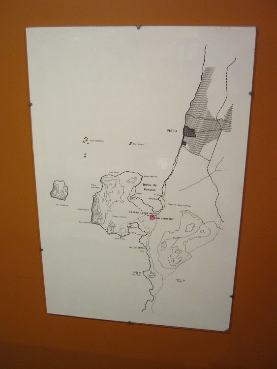 Karte der Region Paracas (Parcas)