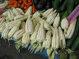 Weisser Mais auf dem Markt von
                                    Comas, Quartier Libertad