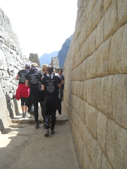 Machu Picchu: Die obere Mauer zum Sonnentempel, Nahaufnahme 1