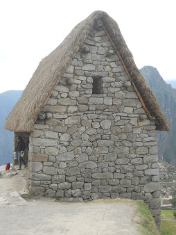Machu Picchu, das Huschen in der hohen
                    Landwirtschaftszone, die Giebelmauer
