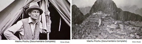 El arquelogo Bingham
                                encontr Machu Picchu en 1911. En 1912
                                la zona de los templos y el pirmide
                                fueron liberados ya de los rboles y de
                                los arbustos