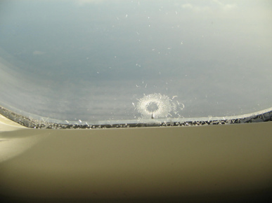 Formacin de cristal en la ventana del
                          avin 02