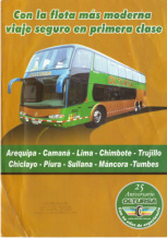 Busfirmen verbinden die Stdte
                                  Perus. Die Eisenbahn wird kaum
                                  betrieben
