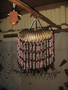 Un cogador de sueo hecho en un caparazn
                          de querchincho ashush