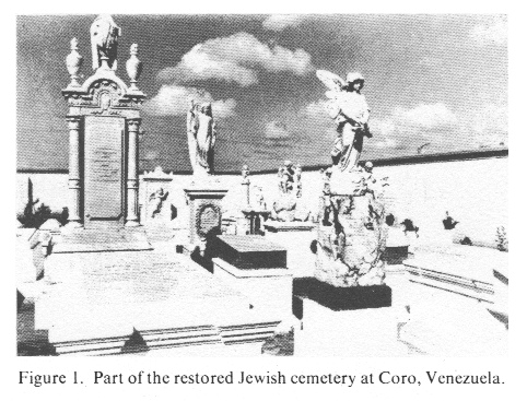 Encyclopaedia Judaica
                  (1971): Venezuela, volume 16, col. 91, Jewish cemetery
                  in Coro